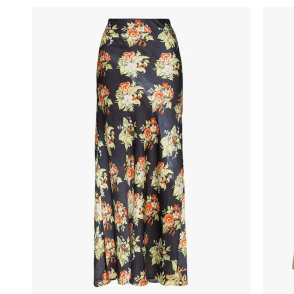 Paco Rabanne Floral-Print silk Maxi Skirt